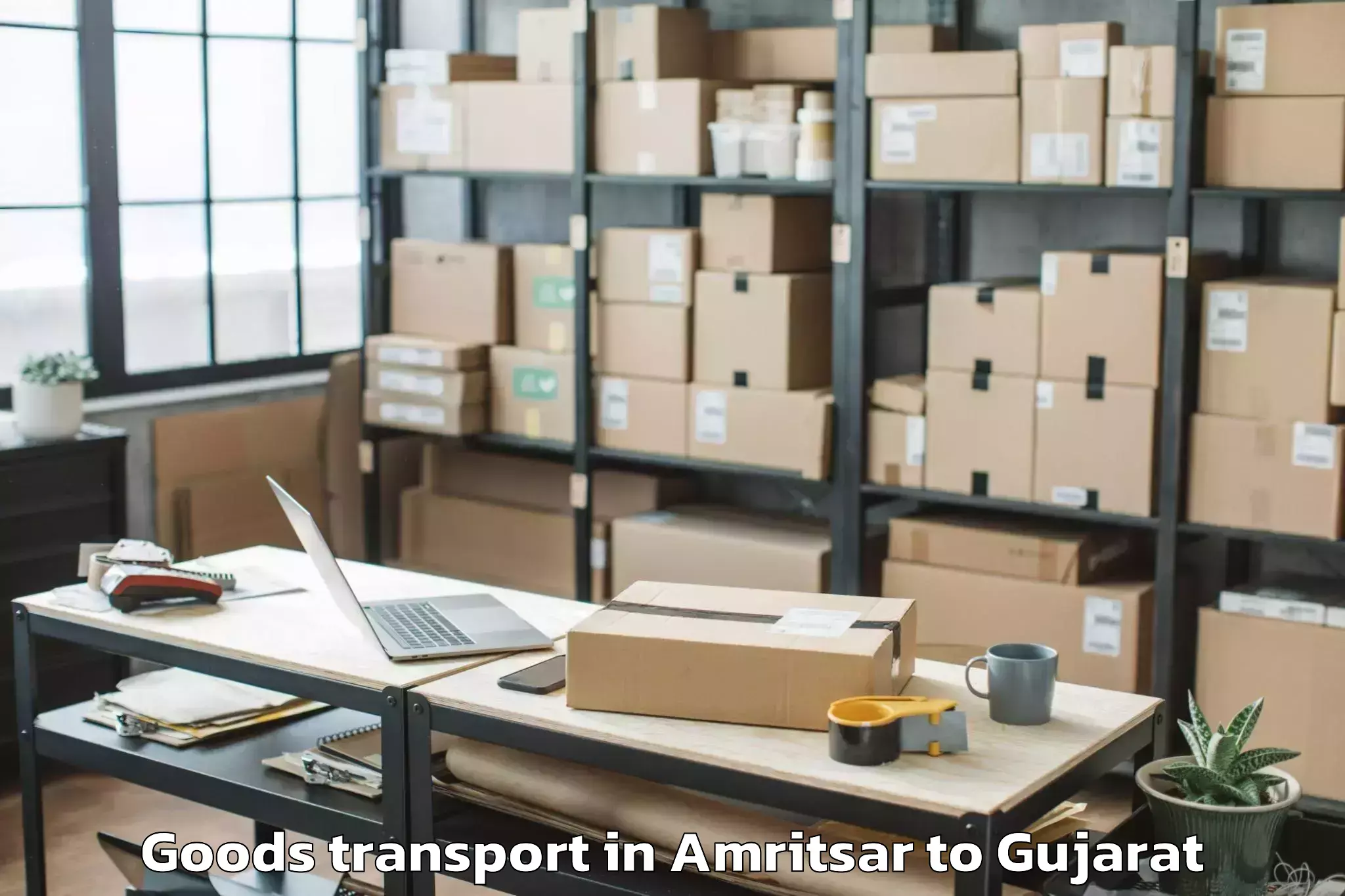 Easy Amritsar to Dwarka Goods Transport Booking